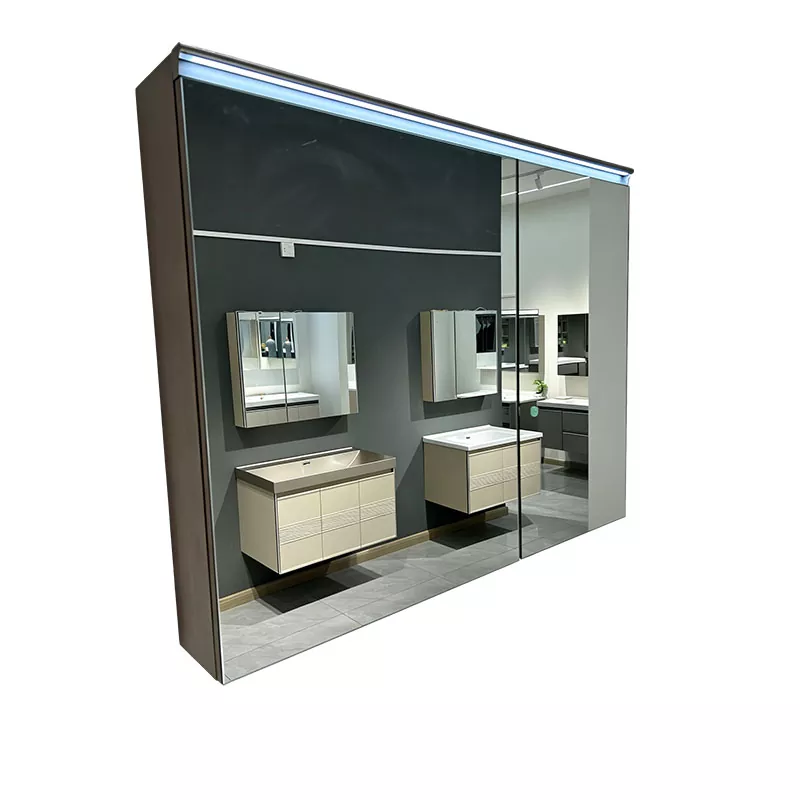Armoire de toilette avec miroir de salle de bain à double porte