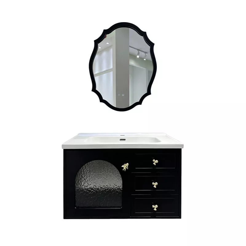 Vanité de salle de bain en PVC avec miroir
