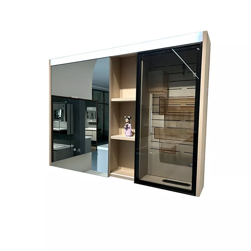 Armoire de toilette avec miroir de salle de bain avec rangement